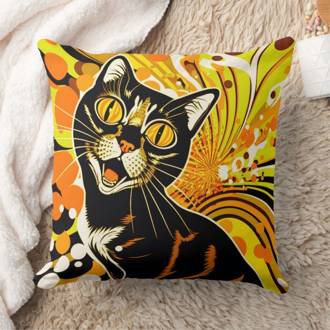 Coussin Crazy Cat (Couverture)