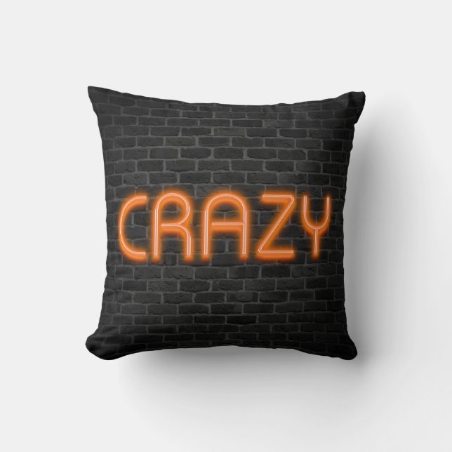 Coussin CRAZY Dans Les Lumières De Non Orange (Recto)