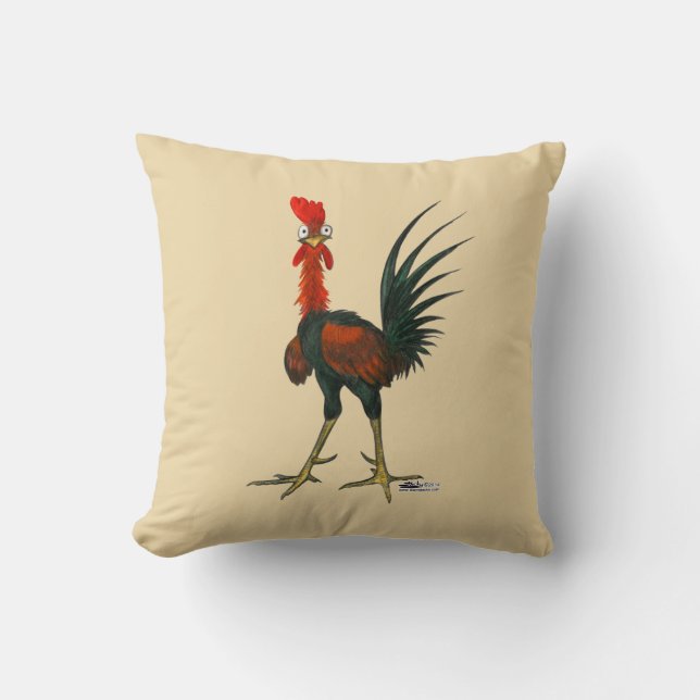 Coussin Crazy rooster (Recto)