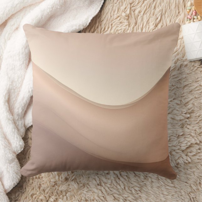 Coussin Cream Waves Art AI (Couverture)
