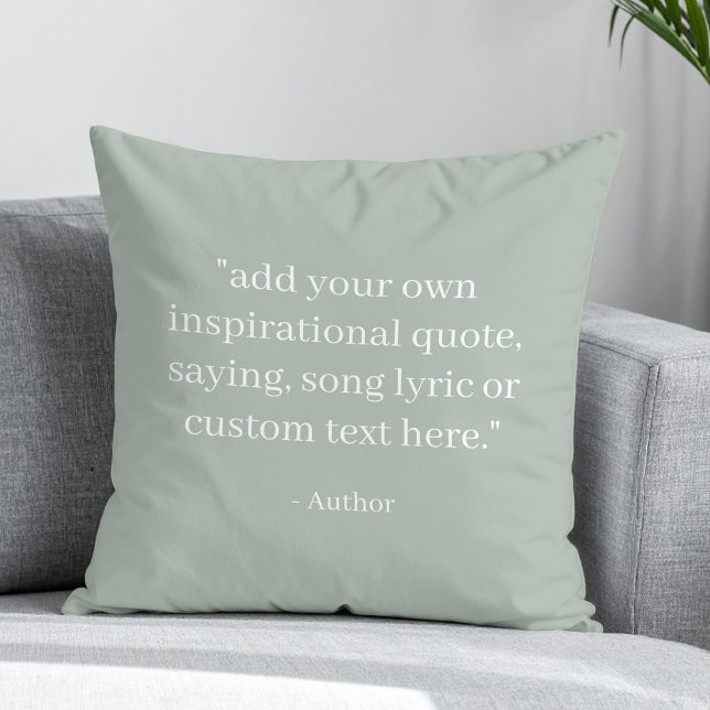 Coussin Create Your Own Quote (Créateur téléchargé)