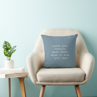 Coussin Create Your Own Quote Pillow – Personalized Dusty 