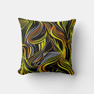 Coussin Creative Black and White Seamless Abstracts Thon