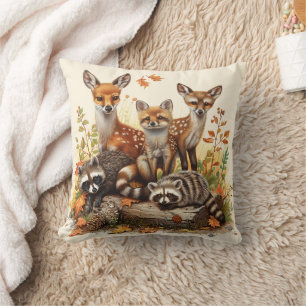 Coussin Créatures des bois, automne