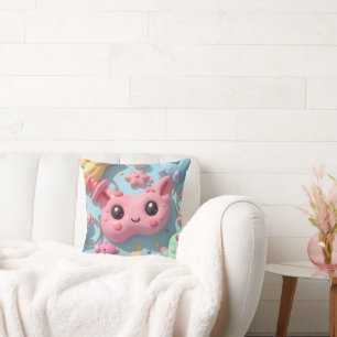 Coussin Créatures Fantastiques Pastel Kawaii