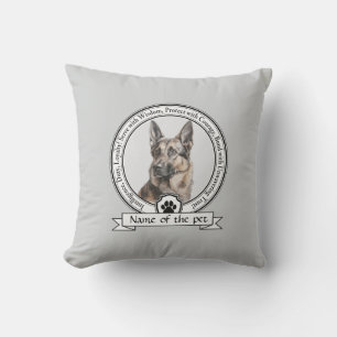 Coussin Credo de chien berger allemand