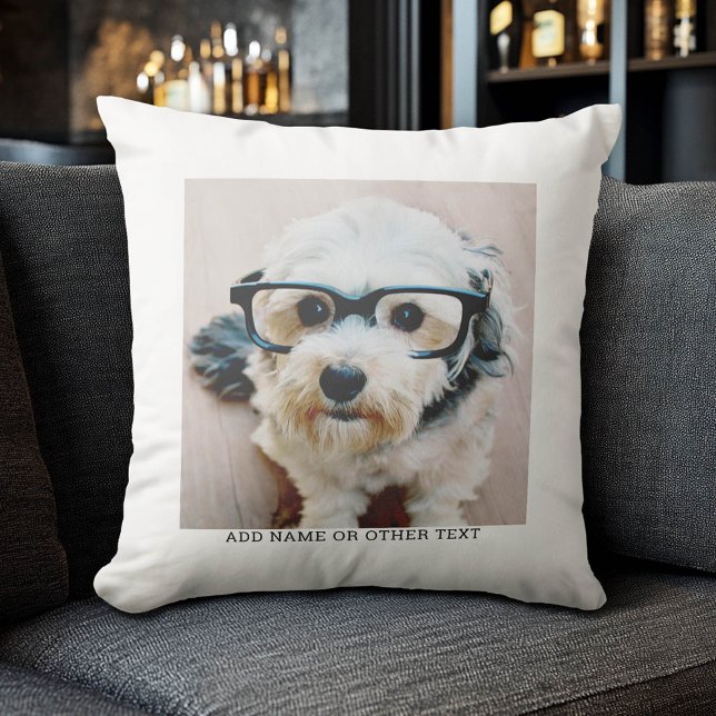 Coussin Créer votre propre Galerie de photos simple bordur (Custom Photo Collage Pillow)