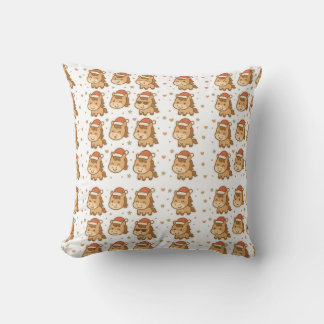 Coussin Créez un cheval mignon portant un minuscule chapea