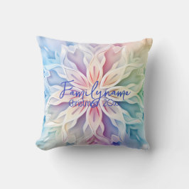 Coussin Créez votre propre arc-en-ciel Feu de neige de Noë