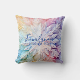 Coussin Créez votre propre arc-en-ciel papier flocon de ne