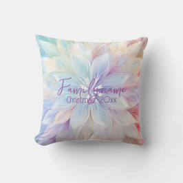 Coussin Créez votre propre arc-en-ciel Poinsettia de Noël