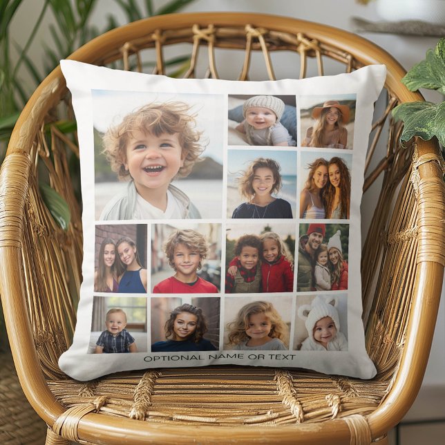 Coussin Créez votre propre collection de photos - 13 photo (Custom Photo Pillow - Add Your Own Pics!)