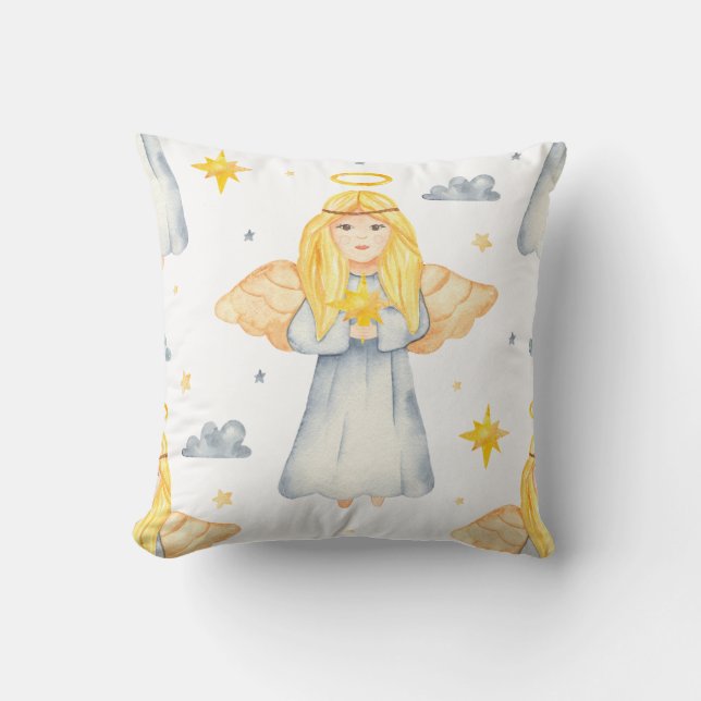 Coussin Créez votre propre couleur Choice Coeurs et étoile (Recto)