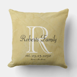 Coussin Créez votre propre crème Faux Anniversaire en cuir