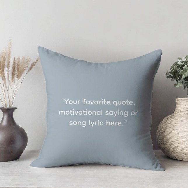 Coussin Créez votre propre devis de motivation (Créateur téléchargé)
