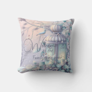Coussin Créez votre propre lanterne de Noël violet