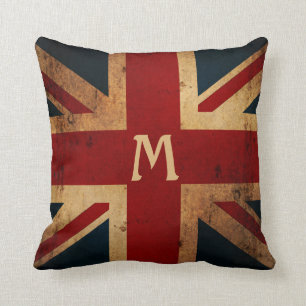 Coussin Créez votre propre monogramme Union Jack