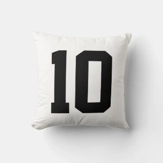 Coussin Créez votre propre numéro de maillot de sport pers