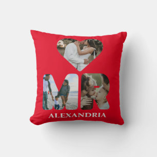 Coussin Créez votre propre photo de couple Monsieur et Mad