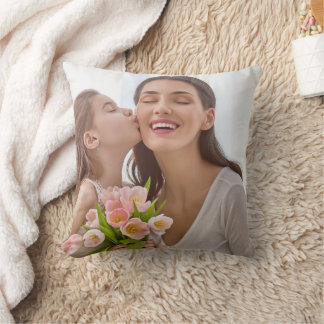 Coussin Créez Votre Propre Photo Personnalisée Mères et Mo