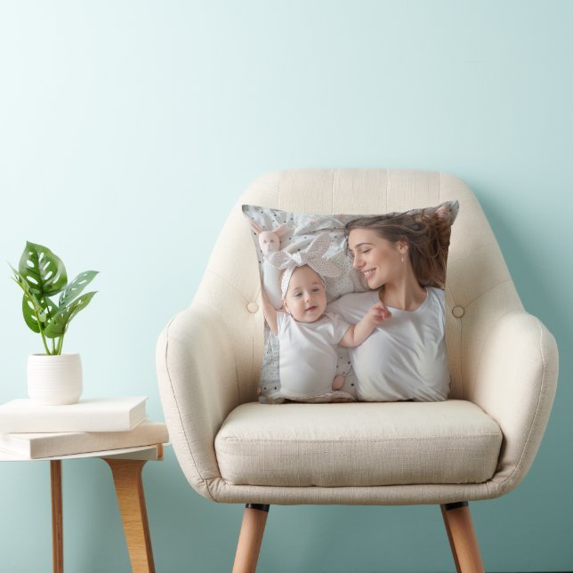 Coussin Créez votre propre photo pour la fête des mères (Chaise)