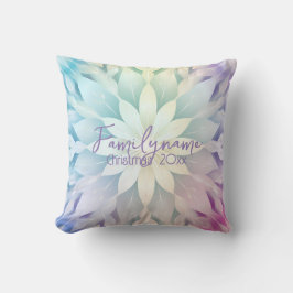 Coussin Créez votre propre Rainbow Christmas Mandala