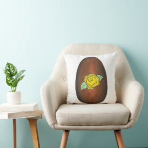 Coussin Crème à beurre rose jaune Chocolat Oeuf de Pâques
