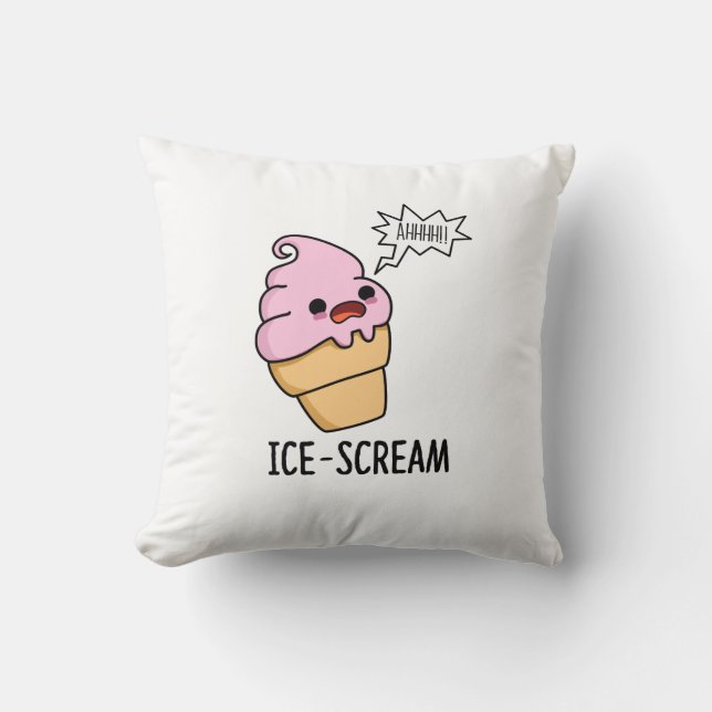 Coussin Crème de glace amusante Crème de glace Cone Pun (Recto)