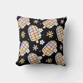 Coussin Crème de glace douce et florale - Motif d'été luna