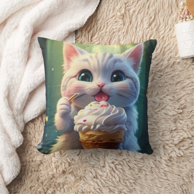 Coussin Crème de glace Kitty (1) : (Couverture)
