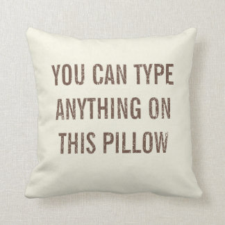 Coussin Crème personnalisée affligée