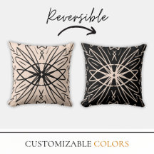 CRÈME RÉVERSIBLE et dessin tribal noir Bohème