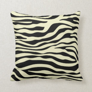 Coussin Crème Zebra Stripes Poster de animal
