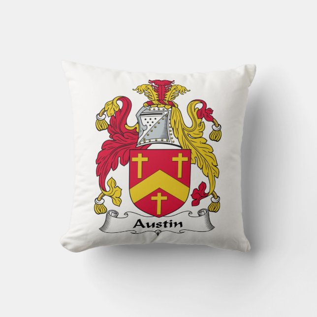 Coussin Crête de famille d'Austin (Recto)