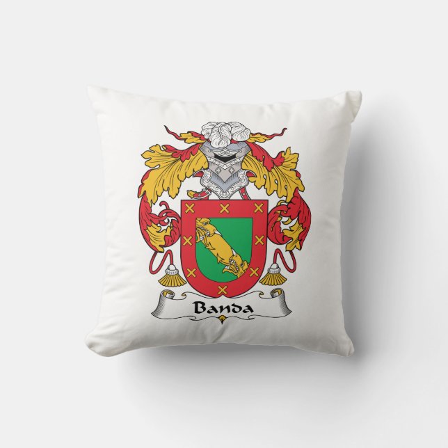 Coussin Crête de famille de Banda (Recto)