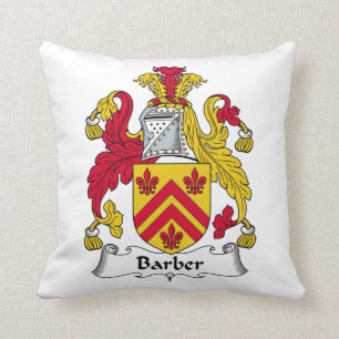 Coussin Crête de famille de coiffeur