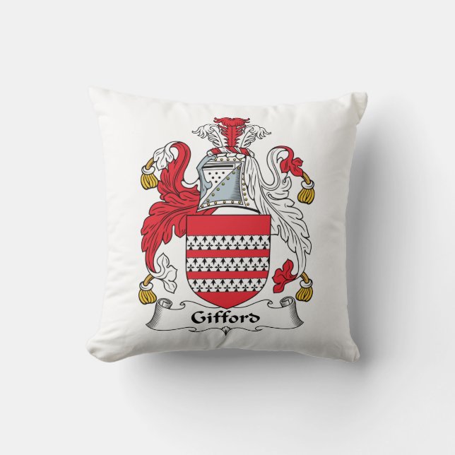 Coussin Crête de famille de Gifford (Recto)