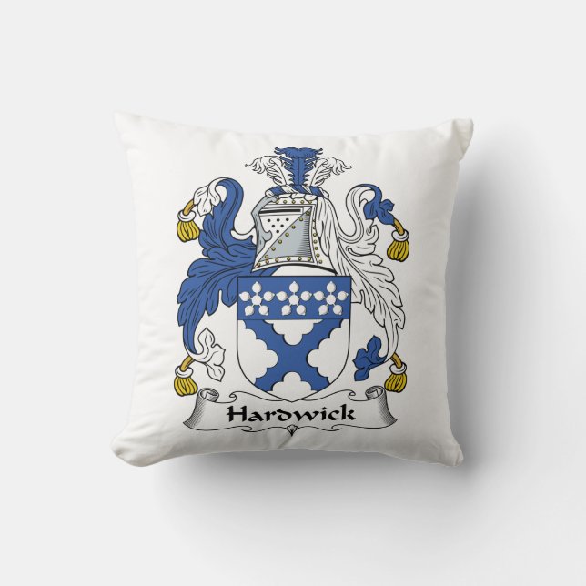 Coussin Crête de famille de Hardwick (Recto)