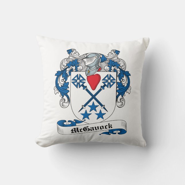 Coussin Crête de famille de McGavock (Recto)