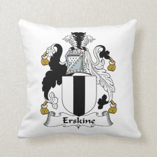 Coussin Crête de famille d'Erskine