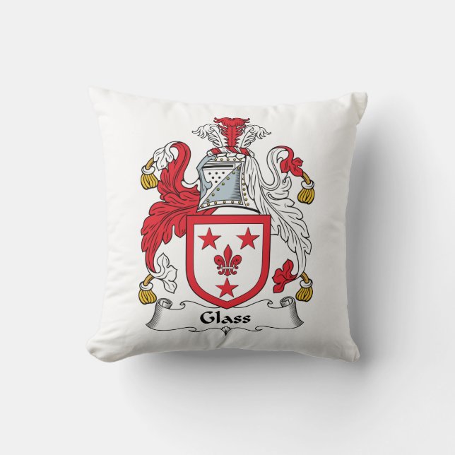 Coussin Crête en verre de famille (Recto)