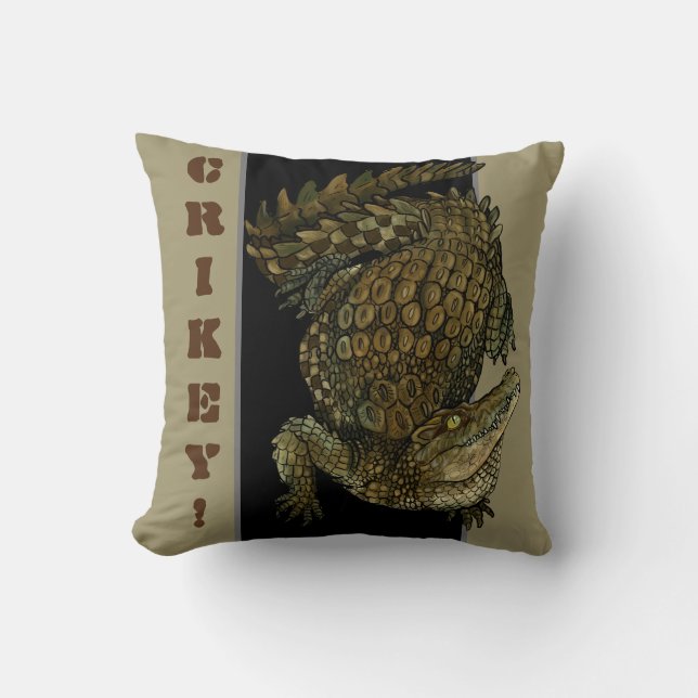 Coussin Crique de crocodile ! (Recto)