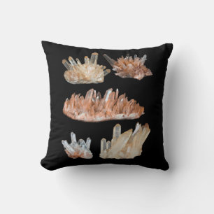 Coussin cristaux de quartz pierres gemmes images géologie