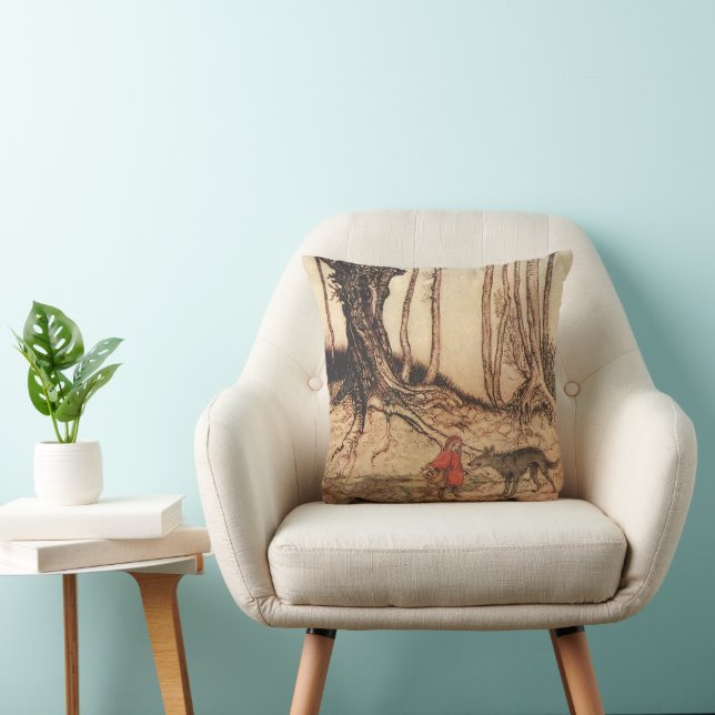 Coussin Crochet rouge effrayant (Chaise)