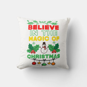 Coussin Croire à la magie de Noël