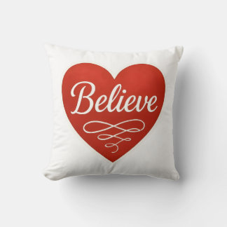Coussin Croire avec le cœur