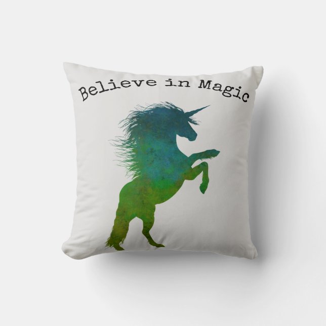 Coussin Croire en la licorne magique (Recto)
