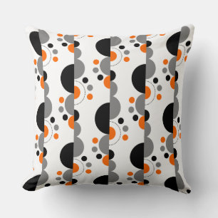 Coussin Croissants Abstraits 01 - Orange