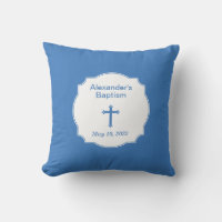 Croix Bleue Bébé Baptême Baptême Christening