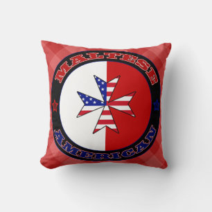 Coussin Croix d'Amérique maltaise Ensign Cushion